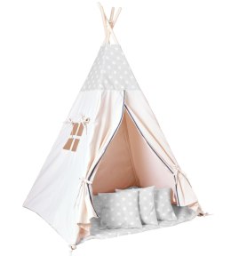 Namiot wigwam dla dzieci szare tipi