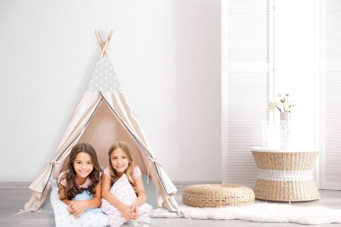 Namiot wigwam dla dzieci szare tipi Namiot wigwam dla dzieci szare tipi