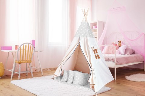 Namiot wigwam dla dzieci szare tipi Namiot wigwam dla dzieci szare tipi