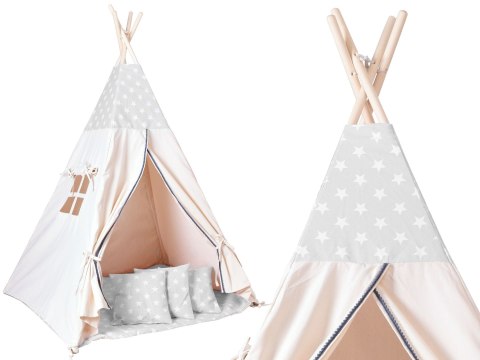 Namiot wigwam dla dzieci szare tipi Namiot wigwam dla dzieci szare tipi