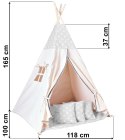 Namiot wigwam dla dzieci szare tipi Namiot wigwam dla dzieci szare tipi