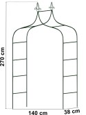 Pergola metalowa iglica ciemno-zielona