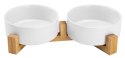 Ceramiczne miski dla psa 400ml 2x JAX białe Ceramiczne miski dla psa 400ml 2x JAX białe