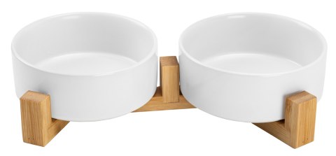 Ceramiczne miski dla psa 400ml 2x JAX białe Ceramiczne miski dla psa 400ml 2x JAX białe