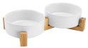 Ceramiczne miski dla psa 400ml 2x JAX białe Ceramiczne miski dla psa 400ml 2x JAX białe