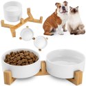 Ceramiczne miski dla psa 400ml 2x JAX białe Ceramiczne miski dla psa 400ml 2x JAX białe