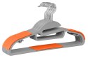 Wieszak Flexi komplet 10 sztuk szaro-pomarańczowy Wieszak Flexi komplet 10 sztuk szaro-pomarańczowy