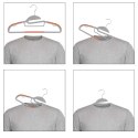 Wieszak Flexi komplet 10 sztuk szaro-pomarańczowy Wieszak Flexi komplet 10 sztuk szaro-pomarańczowy