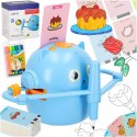 Robot edukacyjny interaktywny nauka rysowania pisania zestaw fiszki mazaki niebieski Robot edukacyjny interaktywny nauka rysowania pisania zestaw fiszki mazaki niebieski