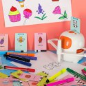 Robot edukacyjny interaktywny nauka rysowania pisania zestaw fiszki mazaki pomarańczowy Robot edukacyjny interaktywny nauka rysowania pisania zestaw fiszki mazaki pomarańczowy