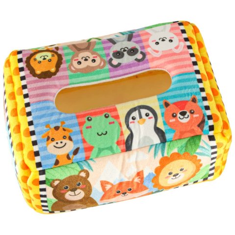Sorter pudełko z chusteczkami sensoryczne montessori pluszowe cyfry litery Sorter pudełko z chusteczkami sensoryczne montessori pluszowe cyfry litery
