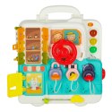 Tablica manipulacyjna sensoryczna montessori walizka pokrętła miś XXL światło dźwięk Tablica manipulacyjna sensoryczna montessori walizka pokrętła miś XXL światło dźwięk