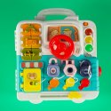 Tablica manipulacyjna sensoryczna montessori walizka pokrętła miś XXL światło dźwięk Tablica manipulacyjna sensoryczna montessori walizka pokrętła miś XXL światło dźwięk