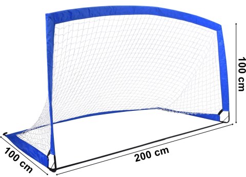 Bramka piłkarska treningowa sportowa do piłki nożnej 200 x 100 cm Bramka piłkarska treningowa sportowa do piłki nożnej 200 x 100 cm
