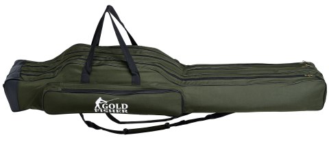 Pokrowiec na wędki 140 cm Gold Fisher 3 komory Pokrowiec na wędki 140 cm Gold Fisher 3 komory