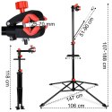 Stojak serwisowy na rower 188 cm regulowany obrotowy Stojak serwisowy na rower 188 cm regulowany obrotowy