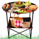 Stolik stół turystyczny składany przenośny kempingowy z pokrowcem 72 cm x 72 cm Stolik stół turystyczny składany przenośny kempingowy z pokrowcem 72 cm x 72 cm