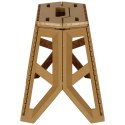 Taboret składany krzesełko turystyczne kempingowe przenośne 40 cm beżowy Taboret składany krzesełko turystyczne kempingowe przenośne 40 cm beżowy