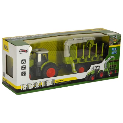 Traktor RC zdalnie sterowany ciągnik rolniczy z podnośnikiem farma 2,4G 3,7V 500mAh Traktor RC zdalnie sterowany ciągnik rolniczy z podnośnikiem farma 2,4G 3,7V 500mAh