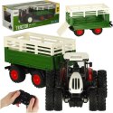 Traktor RC zdalnie sterowany ciągnik rolniczy z przyczepą pilot farma prezent 2,4G 3,7V 500mAh Traktor RC zdalnie sterowany ciągnik rolniczy z przyczepą pilot farma prezent 2,4G 3,7V 500mAh