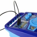 Gitara elektryczna rockowa ze wzmacniaczem mikrofonem dla dzieci niebieska Gitara elektryczna rockowa ze wzmacniaczem mikrofonem dla dzieci niebieska