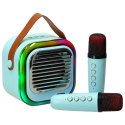Głośnik do karaoke USB Bluetooth niebieski Głośnik do karaoke USB Bluetooth niebieski