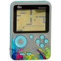 Konsola przenośna do gier mini elektroniczna retro 500 gier szara Konsola przenośna do gier mini elektroniczna retro 500 gier szara