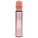 Mikrofon bezprzewodowy karaoke dla dzieci głośnik Bluetooth 2000mAh karta SD USB wysoka jakość różowy Mikrofon bezprzewodowy karaoke dla dzieci głośnik Bluetooth 2000mAh karta SD USB wysoka jakość różowy