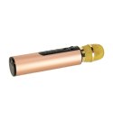 Mikrofon bezprzewodowy karaoke dla dzieci głośnik Bluetooth 2000mAh karta SD USB wysoka jakość złoty Mikrofon bezprzewodowy karaoke dla dzieci głośnik Bluetooth 2000mAh karta SD USB wysoka jakość złoty