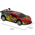 Samochód RC sportowy zdalnie sterowany na pilot auto wyścigowe drift z LED światłami czerwony Samochód RC sportowy zdalnie sterowany na pilot auto wyścigowe drift z LED światłami czerwony