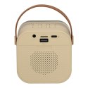 Zestaw do karaoke mikrofon + głośnik przenośny BLUETOOTH USB LED beżowy Zestaw do karaoke mikrofon + głośnik przenośny BLUETOOTH USB LED beżowy