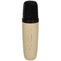 Zestaw do karaoke mikrofon + głośnik przenośny BLUETOOTH USB LED beżowy Zestaw do karaoke mikrofon + głośnik przenośny BLUETOOTH USB LED beżowy