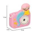 Aparat cyfrowy fotograficzny dla dzieci kamera zabawka + karta 32GB różowy syrenka Aparat cyfrowy fotograficzny dla dzieci kamera zabawka + karta 32GB różowy syrenka