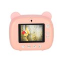 Aparat fotograficzny natychmiastowy drukarka termiczna + wkłady karta 32GB różowy miś Aparat fotograficzny natychmiastowy drukarka termiczna + wkłady karta 32GB różowy miś