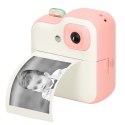 Aparat fotograficzny natychmiastowy drukarka termiczna + wkłady karta 32GB różowy Aparat fotograficzny natychmiastowy drukarka termiczna + wkłady karta 32GB różowy