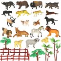 Figurki zwierząt zwierzęta zoo safari farma akcesoria skrzynka 31 el. Figurki zwierząt zwierzęta zoo safari farma akcesoria skrzynka 31 el.