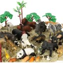 Figurki zwierząt zwierzęta zoo safari farma akcesoria skrzynka 59 el. Figurki zwierząt zwierzęta zoo safari farma akcesoria skrzynka 59 el.