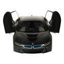 Samochód zdalnie sterowany Rastar 71010 BMW i8 1:14 otwierane drzwi czarny Samochód zdalnie sterowany Rastar 71010 BMW i8 1:14 otwierane drzwi czarny