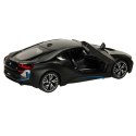 Samochód zdalnie sterowany Rastar 71010 BMW i8 1:14 otwierane drzwi czarny Samochód zdalnie sterowany Rastar 71010 BMW i8 1:14 otwierane drzwi czarny