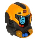 Gra zręcznościowa robot kask strzelanie do celu pistolet kulki celownik Gra zręcznościowa robot kask strzelanie do celu pistolet kulki celownik