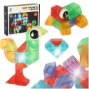 Klocki magnetyczne konstrukcyjne świecące elementy figury 3D 32el. Klocki magnetyczne konstrukcyjne świecące elementy figury 3D 32el.
