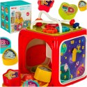 Kostka edukacyjna interaktywna pianinko 6w1 Bibi-inn czerwona Kostka edukacyjna interaktywna pianinko 6w1 Bibi-inn czerwona