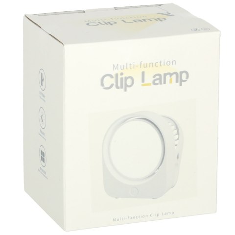 Lampka nocna z klipsem bezprzewodowa biurkowa do czytania biała Lampka nocna z klipsem bezprzewodowa biurkowa do czytania biała