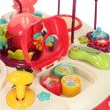 Stolik edukacyjny pianinko sorter telefon perkusja z dźwiękiem różowy Bibi-inn Stolik edukacyjny pianinko sorter telefon perkusja z dźwiękiem różowy Bibi-inn
