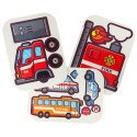 Klocki konstrukcyjne układanka w walizce kreatywna mozaika + wkrętarka pojazdy Klocki konstrukcyjne układanka w walizce kreatywna mozaika + wkrętarka pojazdy