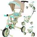 Rowerek trójkołowy TRIKE FIX V4 rower spacerówka rowerek biegowy 6w1 szary niebieski Rowerek trójkołowy TRIKE FIX V4 rower spacerówka rowerek biegowy 6w1 szary niebieski