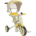 Rowerek trójkołowy TRIKE FIX V4 rower spacerówka rowerek biegowy 6w1 szary żółty Rowerek trójkołowy TRIKE FIX V4 rower spacerówka rowerek biegowy 6w1 szary żółty