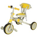 Rowerek trójkołowy TRIKE FIX V4 rower spacerówka rowerek biegowy 6w1 szary żółty Rowerek trójkołowy TRIKE FIX V4 rower spacerówka rowerek biegowy 6w1 szary żółty