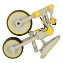 Rowerek trójkołowy TRIKE FIX V4 rower spacerówka rowerek biegowy 6w1 szary żółty Rowerek trójkołowy TRIKE FIX V4 rower spacerówka rowerek biegowy 6w1 szary żółty