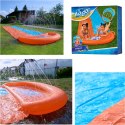 Ślizg wodny ślizgawka wodna z fontanną do pływania zjeżdżalnia podwójny 488 cm BESTWAY 52328 Ślizg wodny ślizgawka wodna z fontanną do pływania zjeżdżalnia podwójny 488 cm BESTWAY 52328